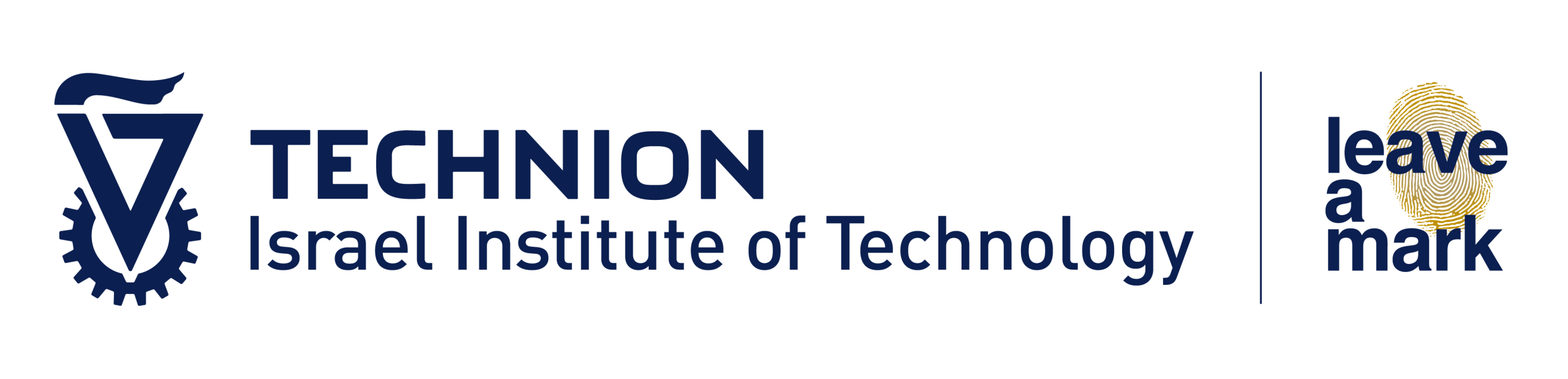 TECHNION Israel Institute of Technology, לוגו אופקי על רקע בהיר